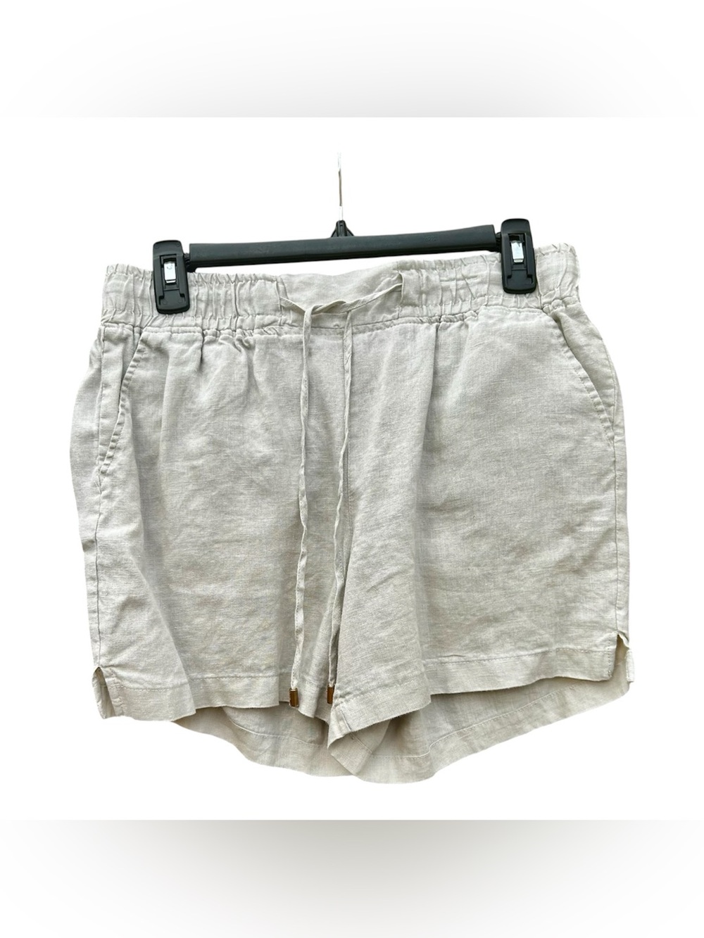 Company Ellen Tracy Linen Shorts 100% Linen Beige Sz. Small